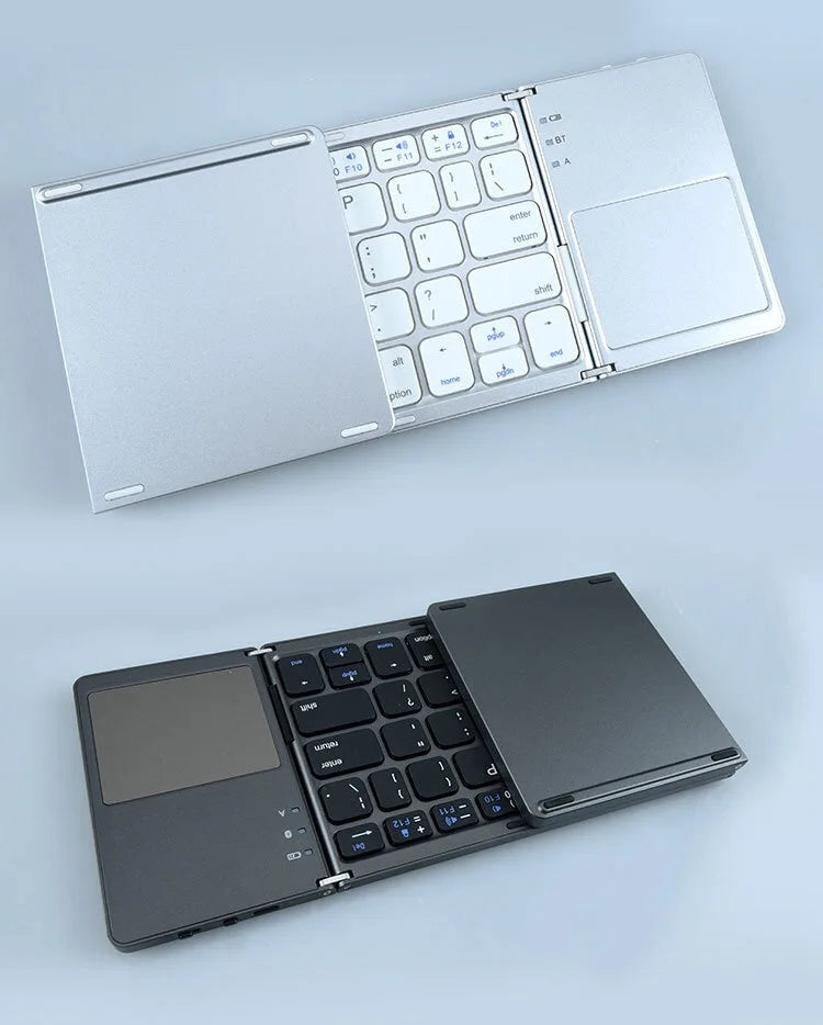 Klappbare Bluetooth-Tastatur mit Touchpad