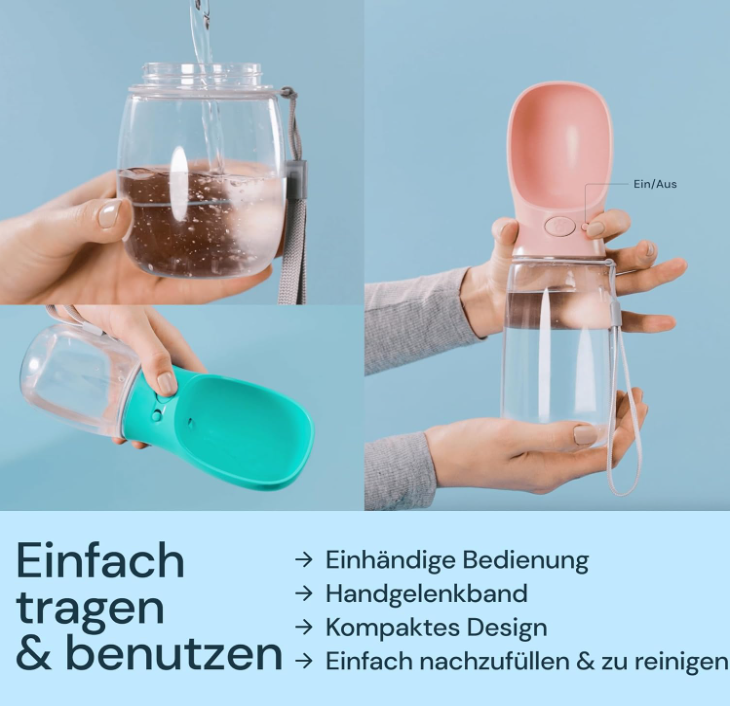 PetSplash - Tragbare Hundetrinkflasche